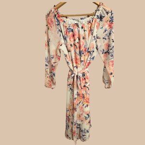 Nine West Off-the-Shoulder Floral Dress | Size 14 | Feminine & Flattering
